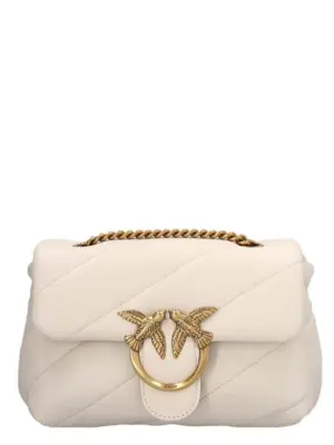 'Love Mini Puff' crossbody bag PINKO White
