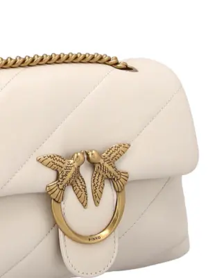 'Love Mini Puff' crossbody bag Woman PINKO White