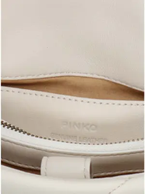 'Love Mini Puff' crossbody bag  PINKO White