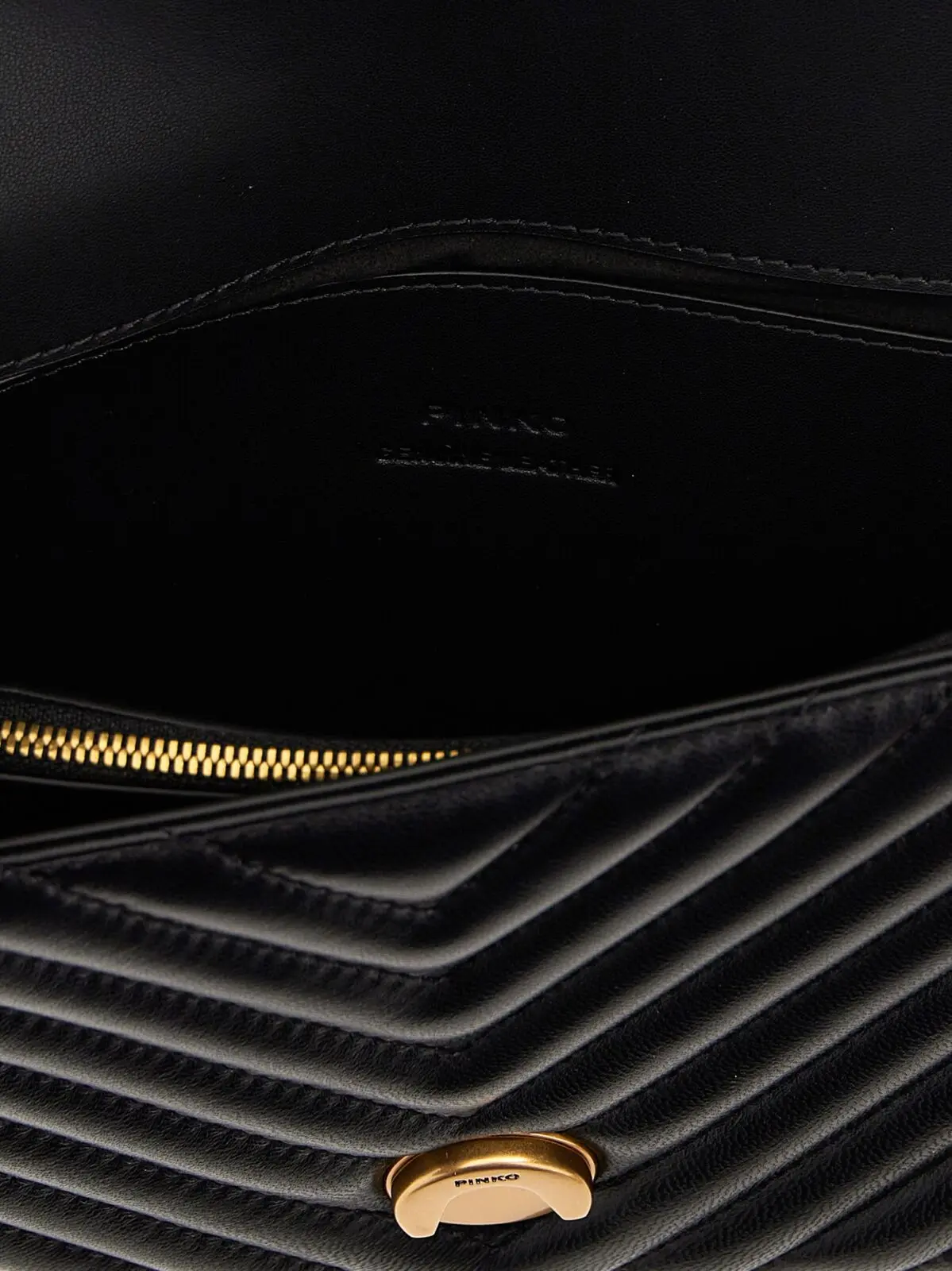 Сумка крос-боді Classic Love Bag One Pinko Чорна 4 'Classic Love Bag One' crossbody bag 100% calfskin leather (Bos Taurus) PINKO Black