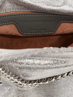 'Falabella Mini' handbag 100% polyester STELLA MCCARTNEY Silver