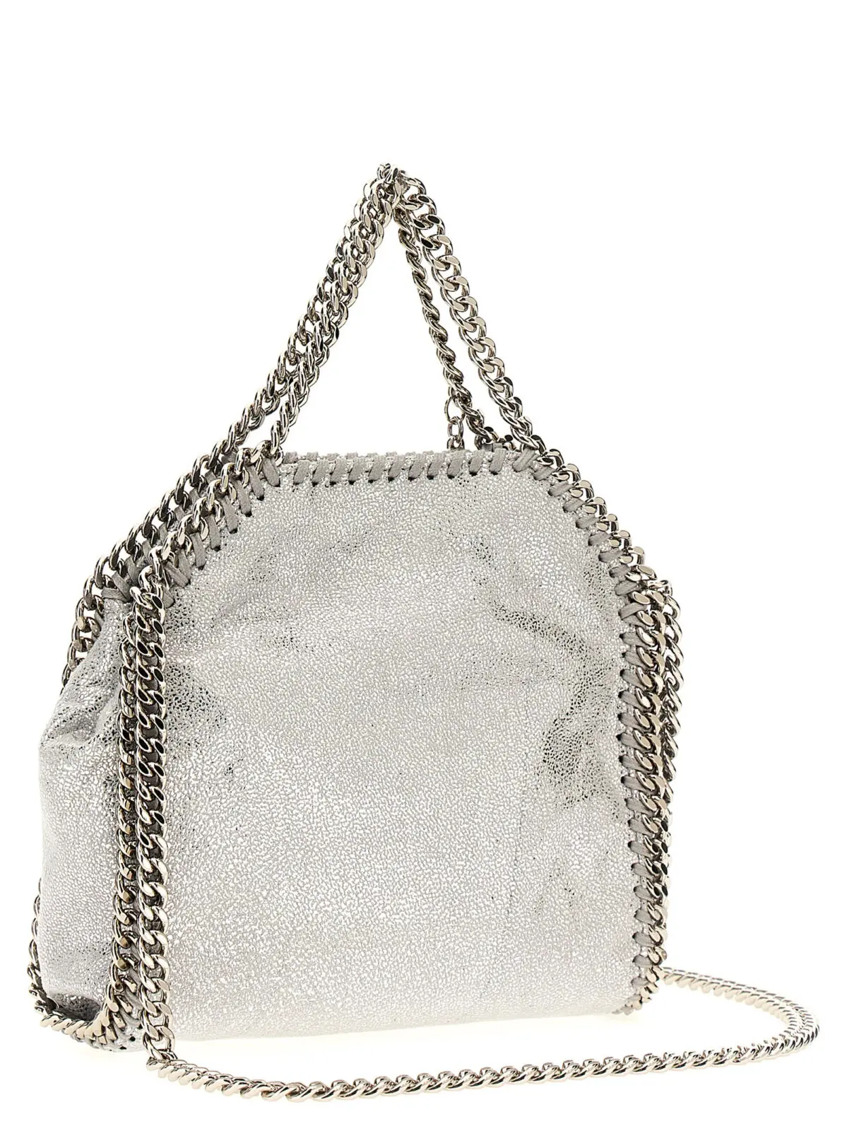 Сумка Stella Mccartney Micro Falabella shopping Срібна 2 Micro 'Falabella' shopping bag 391698WP03018101 STELLA MCCARTNEY Silver