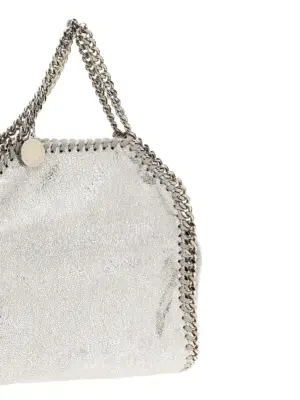 Micro 'Falabella' shopping bag Woman STELLA MCCARTNEY Silver