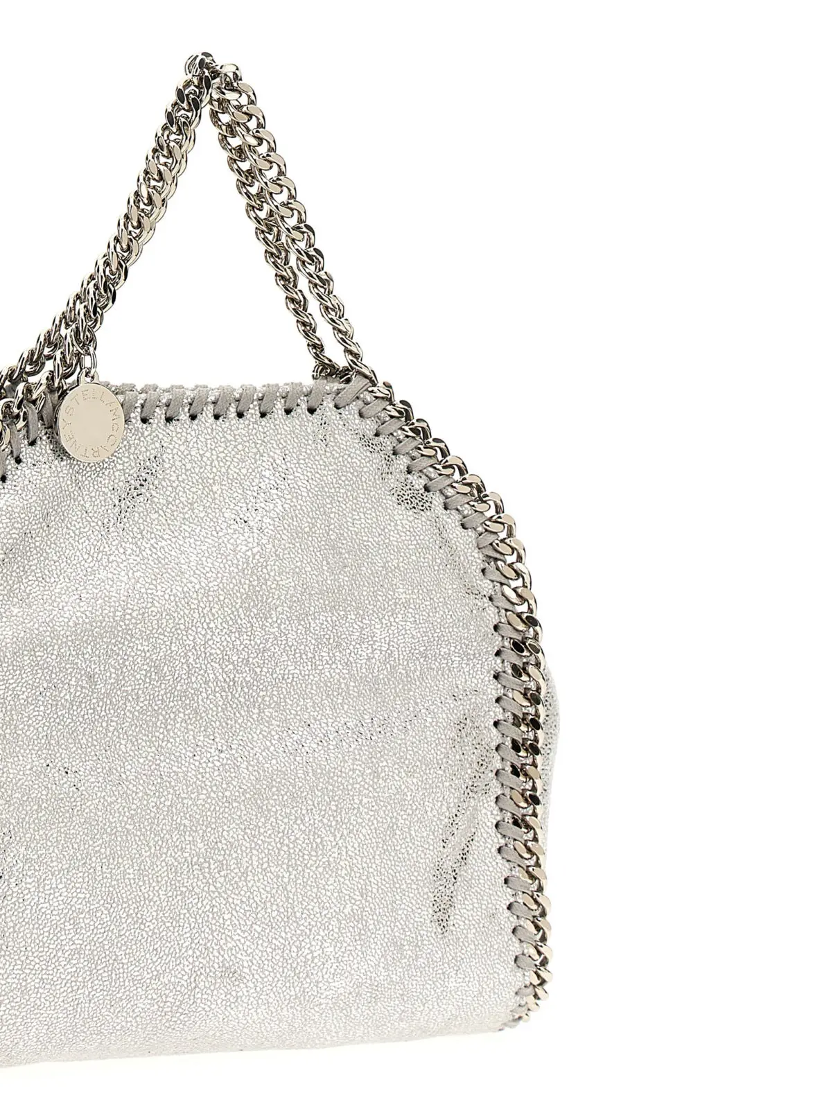 Сумка Stella Mccartney Micro Falabella shopping Срібна 3 Micro 'Falabella' shopping bag Woman STELLA MCCARTNEY Silver