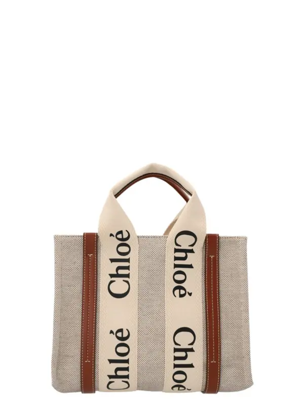 Shopping 'Woody Small' CHLOÉ Beige