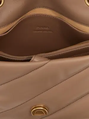 'Love one classic' crossbody bag 100% calfskin leather (Bos Taurus) PINKO Beige