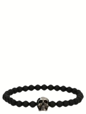 Skull spheres bracelet ALEXANDER MCQUEEN Black