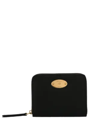 Logo plaque wallet MULBERRY Black