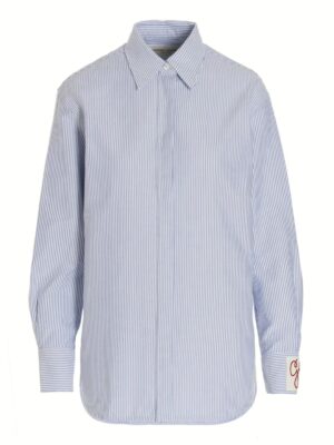 Oxford boyfriend shirt GOLDEN GOOSE Light Blue