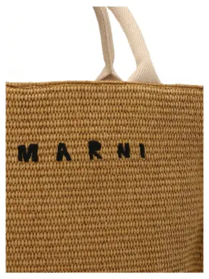 'Mini Tote' shopping bag Woman MARNI Beige