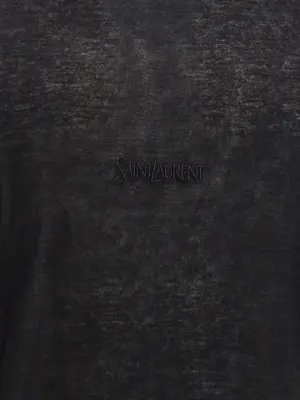 'Saint Laurent' T-shirt 100% viscose SAINT LAURENT Black