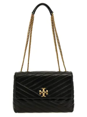 'Kira Chevron Convertible' crossbody bag TORY BURCH Black