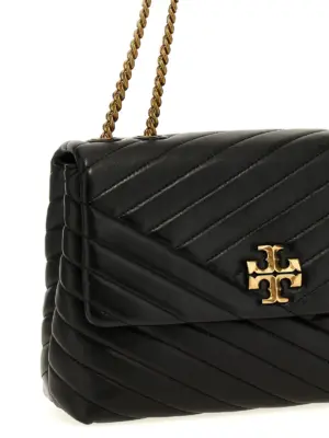 'Kira Chevron Convertible' crossbody bag Woman TORY BURCH Black