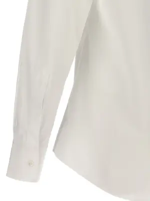 Logo embroidery shirt 100% cotton DOLCE & GABBANA White