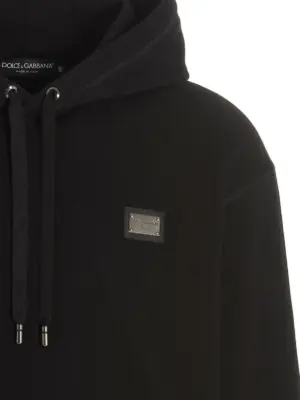 ‘DG Essential’ hoodie Man DOLCE & GABBANA Black