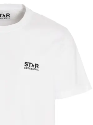 Logo t-shirt Man GOLDEN GOOSE White/Black