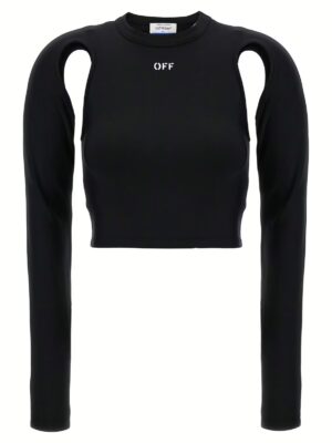 'Sleek' top OFF-WHITE Black