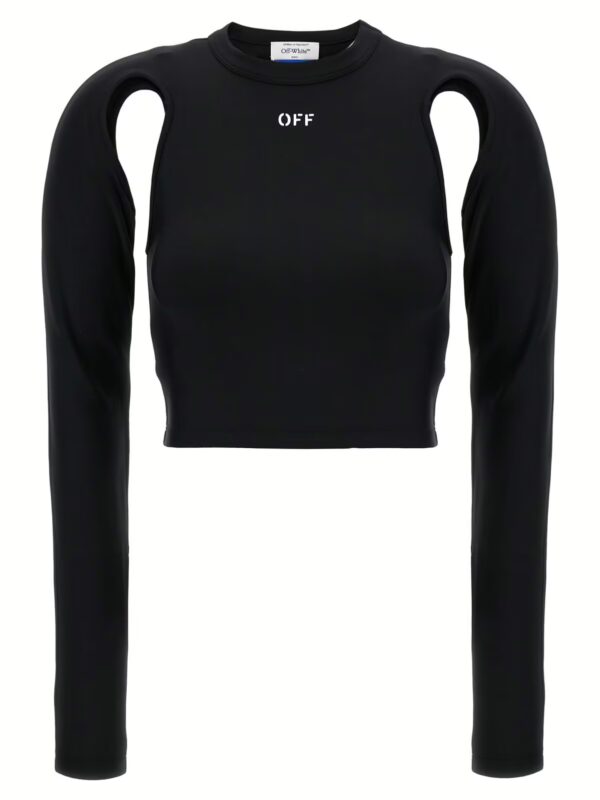 'Sleek' top OFF-WHITE Black