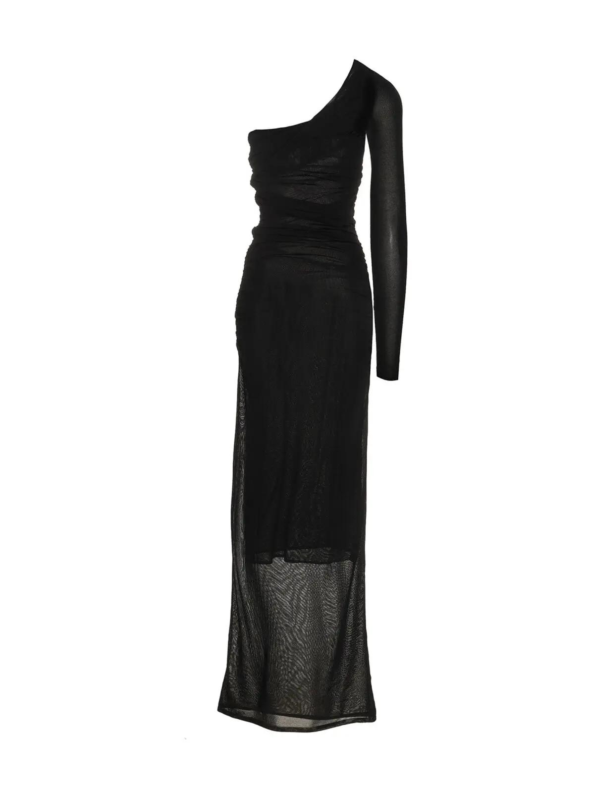 Сукня Saint Laurent Довга драпірована Чорна 2 Draped long dress 734466Y76AJ1000 SAINT LAURENT Black