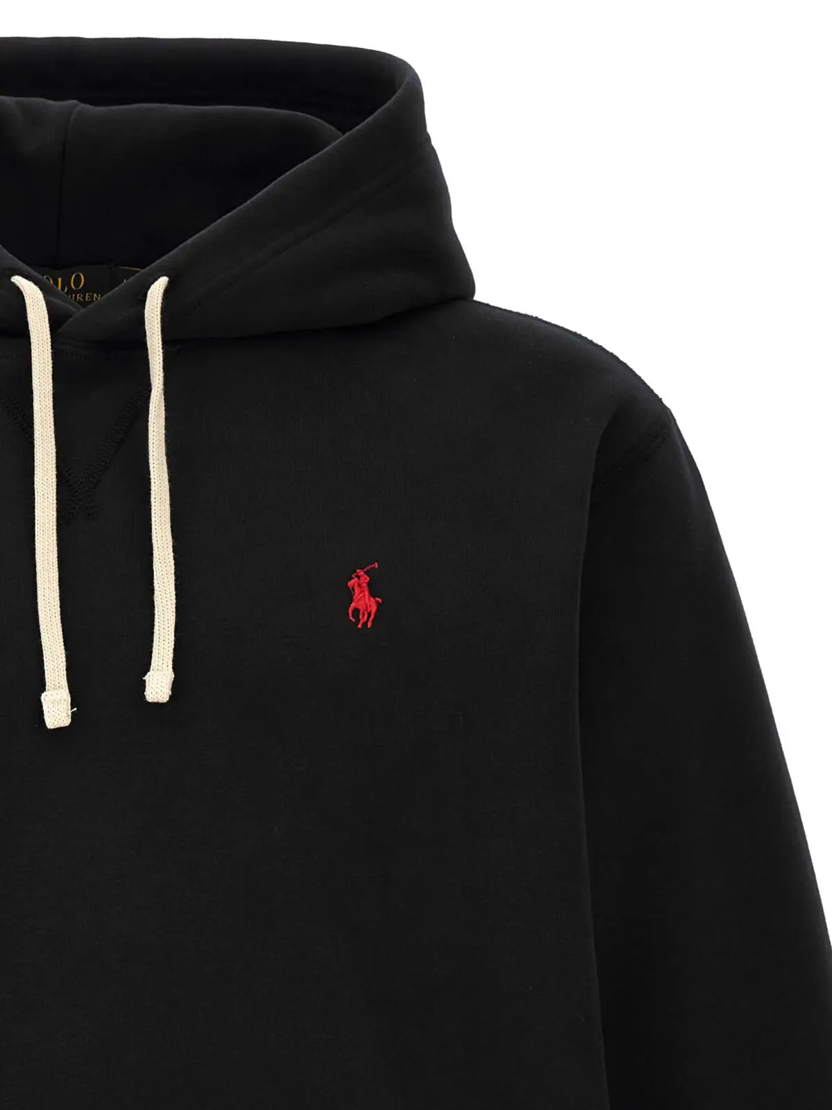 Худі з логотипом Polo Ralph Lauren Чорне 3 Logo hoodie Man POLO RALPH LAUREN Black