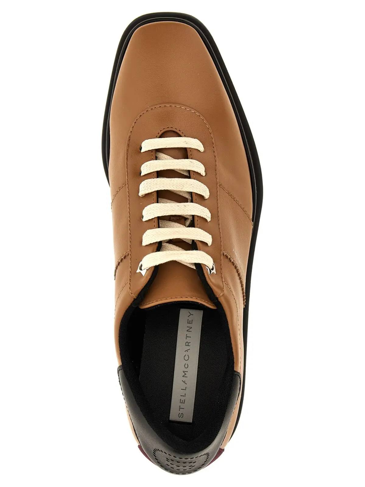 Туфлі на платформі Stella Mccartney Sneak-Elyse Коричневі 4 'Sneak-Elyse' wedges 53% polyester