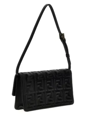 'Baguette' Wallet On Chain Woman FENDI Black
