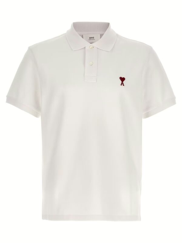 'Ami de coeur' polo shirt AMI PARIS White