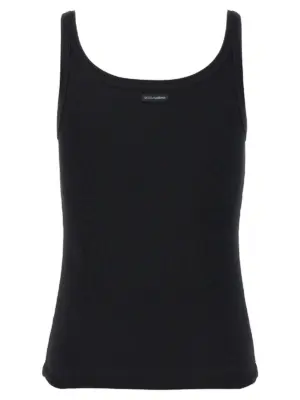 Ribbed tank top F8U09TFU7AVN0000 DOLCE & GABBANA Black
