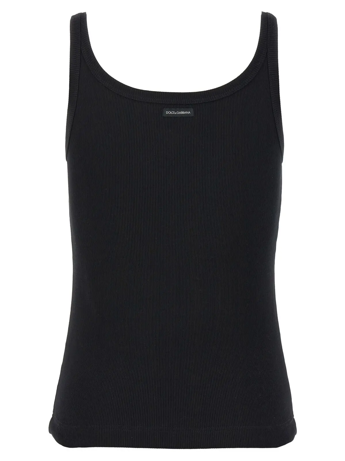 Ребристий майка Dolce & Gabbana 2 Ribbed tank top F8U09TFU7AVN0000 DOLCE & GABBANA Black
