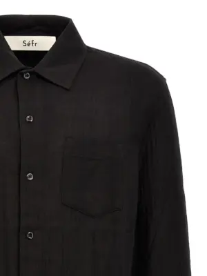 'Leo' shirt Man SÉFR Black