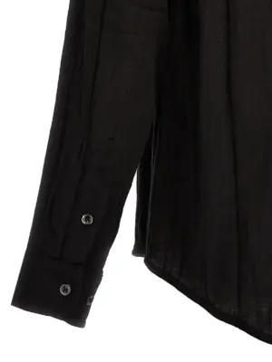 'Leo' shirt 100% cotton SÉFR Black