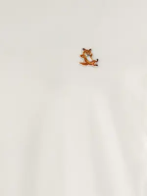 'Chillax Fox' t-shirt 100% cotton MAISON KITSUNE White