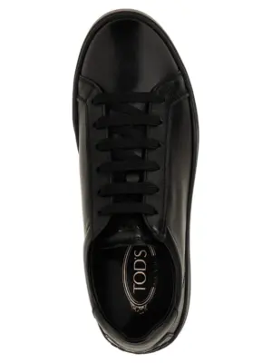Leather sneakers 100% calfskin leather (Bos Taurus) TOD'S Black