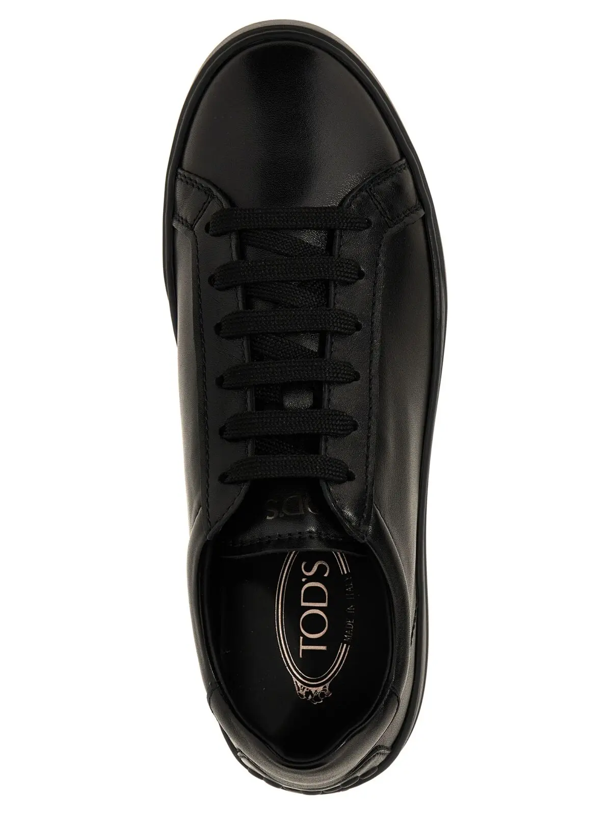 Кросівки зі шкіри Tods Чорні 4 Leather sneakers 100% calfskin leather (Bos Taurus) TOD'S Black