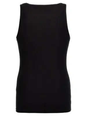 Logo embroidery tank top 10131251A094101B000 VERSACE Black