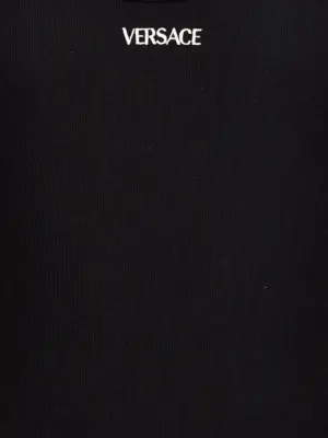 Logo embroidery tank top 93% cotton