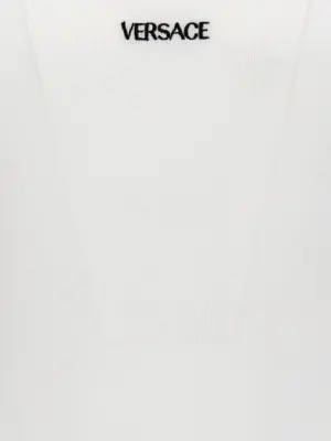 Logo embroidery tank top 93% cotton