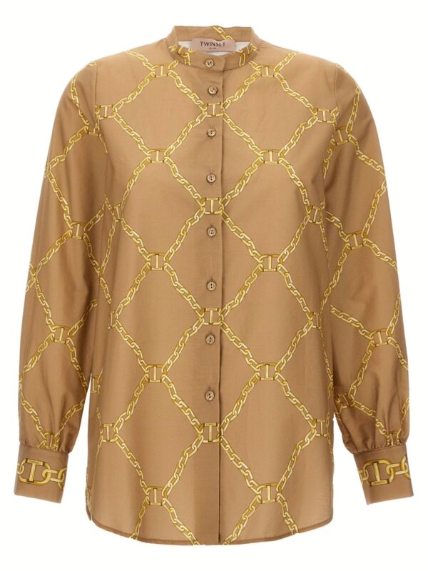 Print shirt TWIN SET Beige