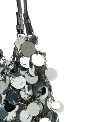 'Silver Sparkle Discs Large' shoulder bag Woman PACO RABANNE Silver