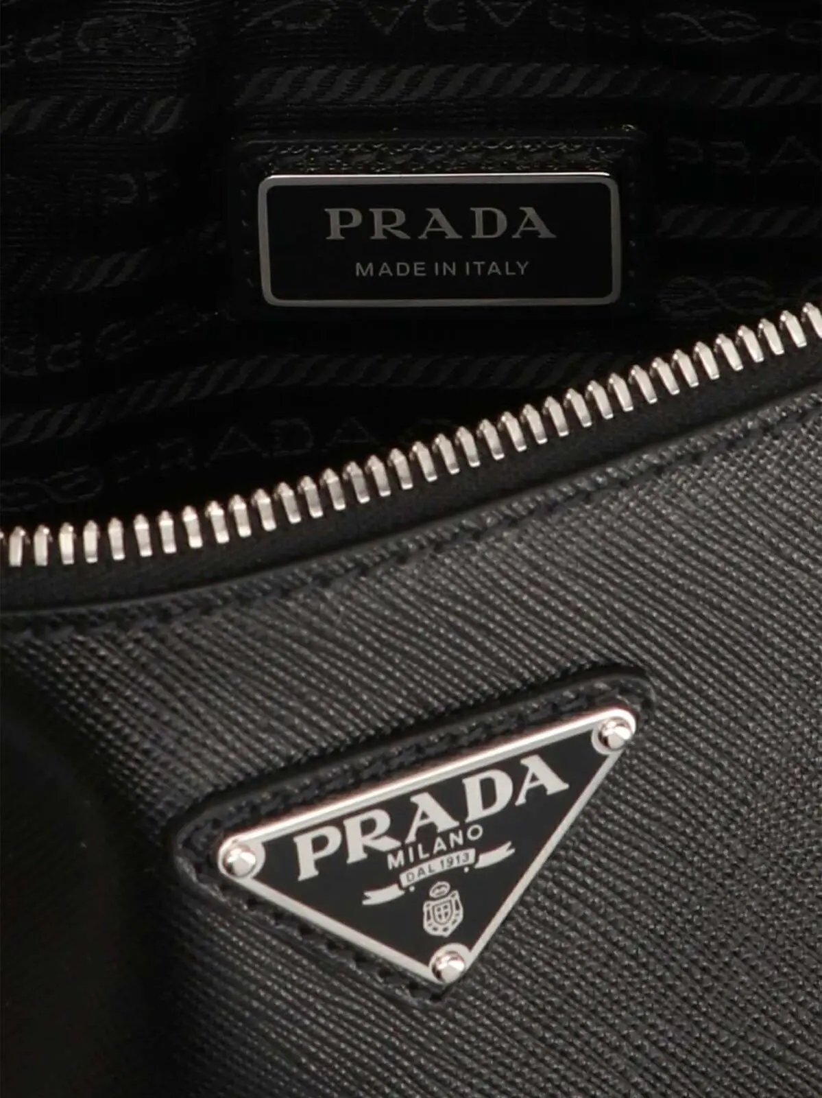 Сумка крос-боді Re-Nylon & Saffiano Prada Чорна 4 Re-Nylon & Saffiano crossbody bag PRADA Black