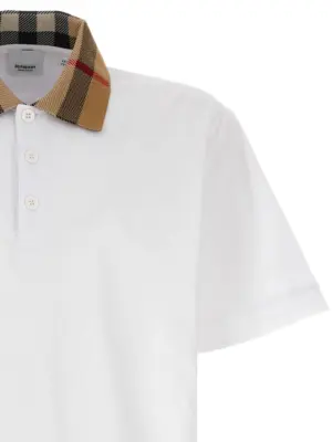 'Cody' polo shirt Man BURBERRY White