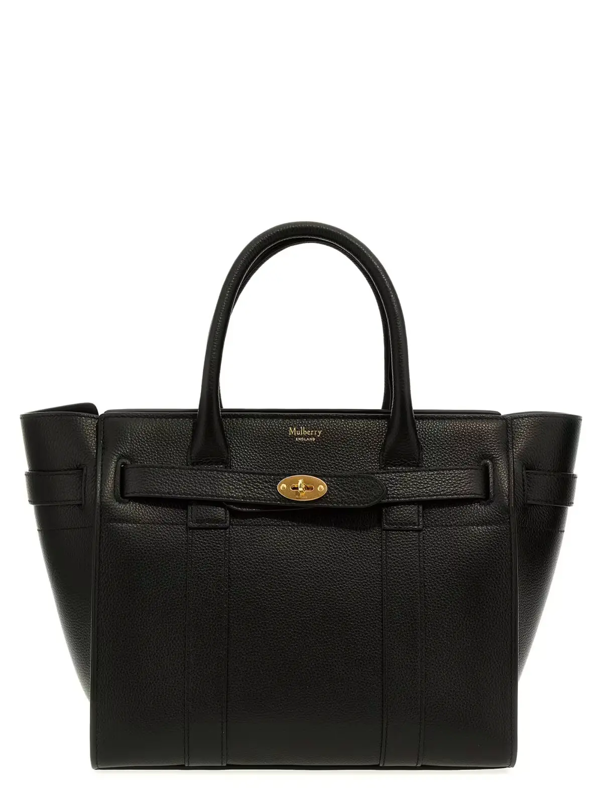 Сумка шопер мала з застібкою Small Zipped Bayswater Mulberry Чорна 1 Shopping 'Small Zipped Bayswater' MULBERRY Black