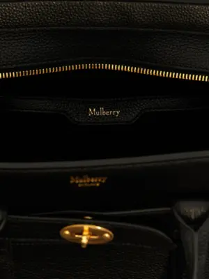 Shopping 'Small Zipped Bayswater' 100% calf leather (Bos Taurus) MULBERRY Black