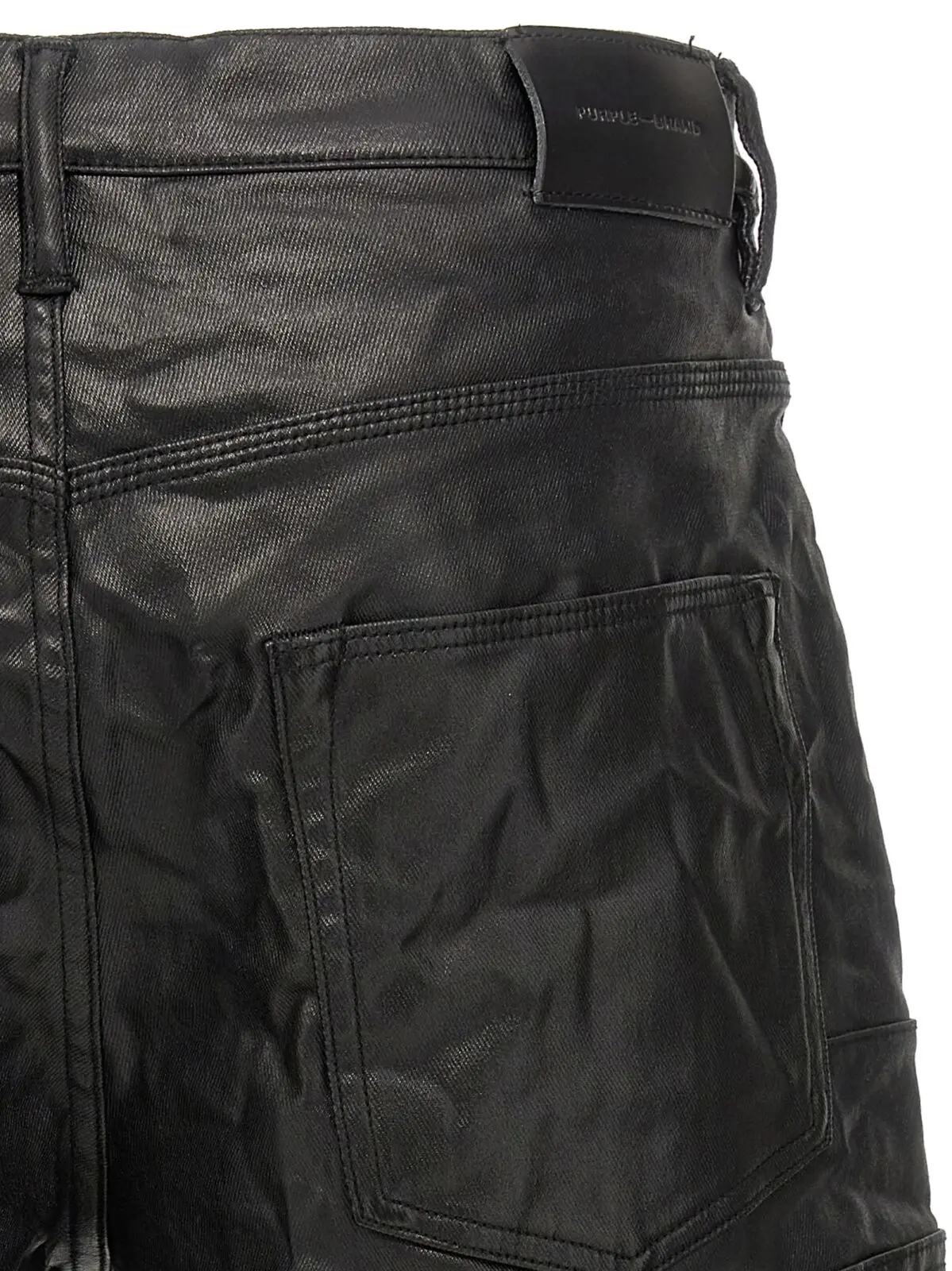 Бермуди High Shine Cargo Purple Чорні 4 'High Shine Cargo' bermuda shorts 98% cotton 2% lycra PURPLE Black