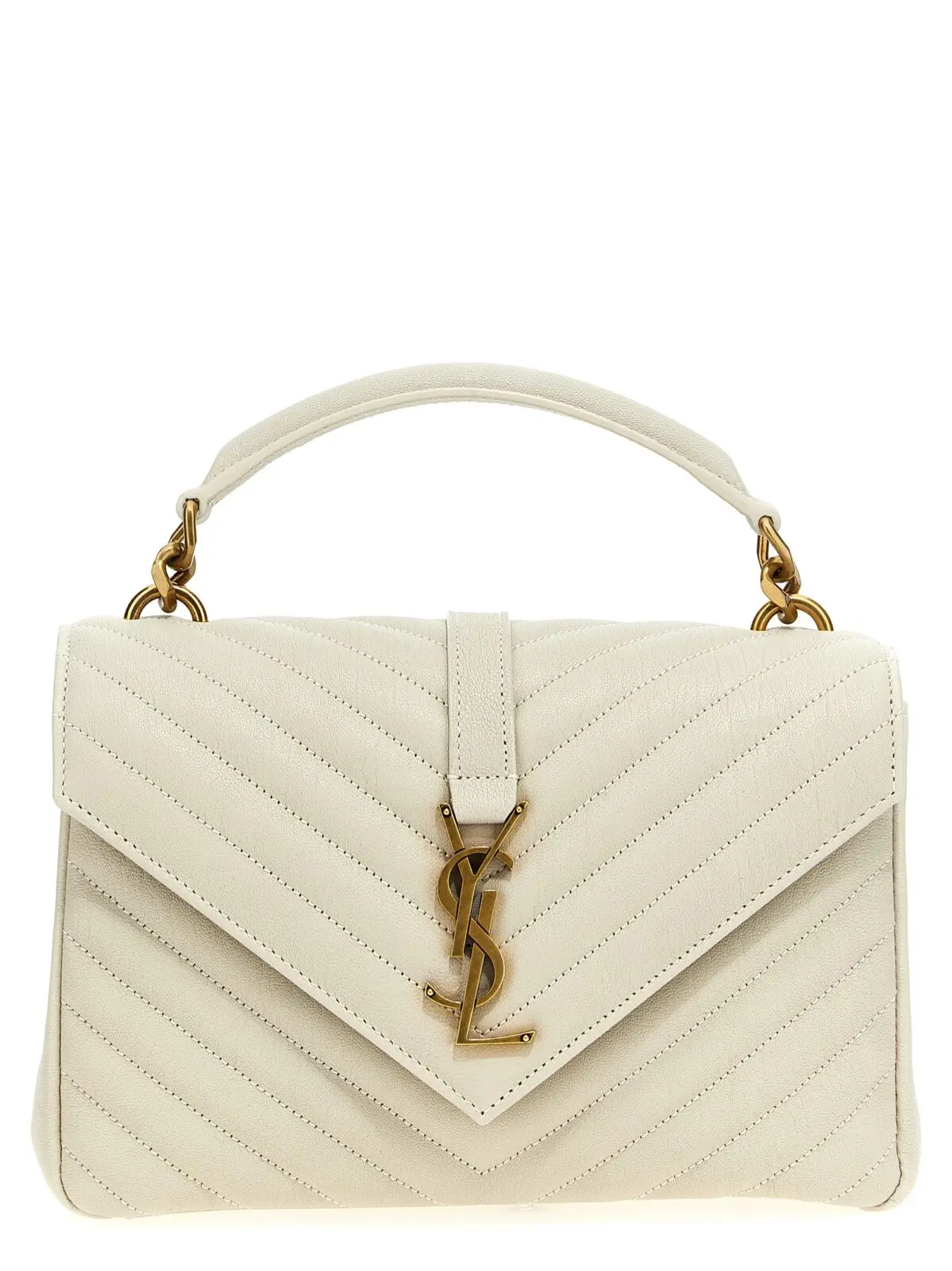 Сумка крос-боді College Saint Laurent Біла 1 'College' crossbody bag SAINT LAURENT White