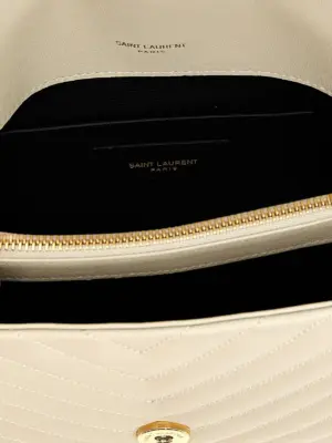'College' crossbody bag 100%leather SAINT LAURENT White
