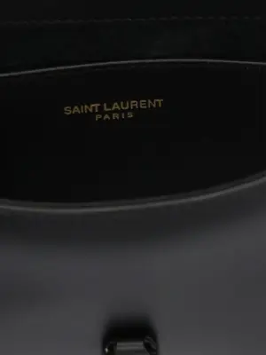 'Hobo Le 5 À 7' mini handbag 100% calfskin leather SAINT LAURENT Black