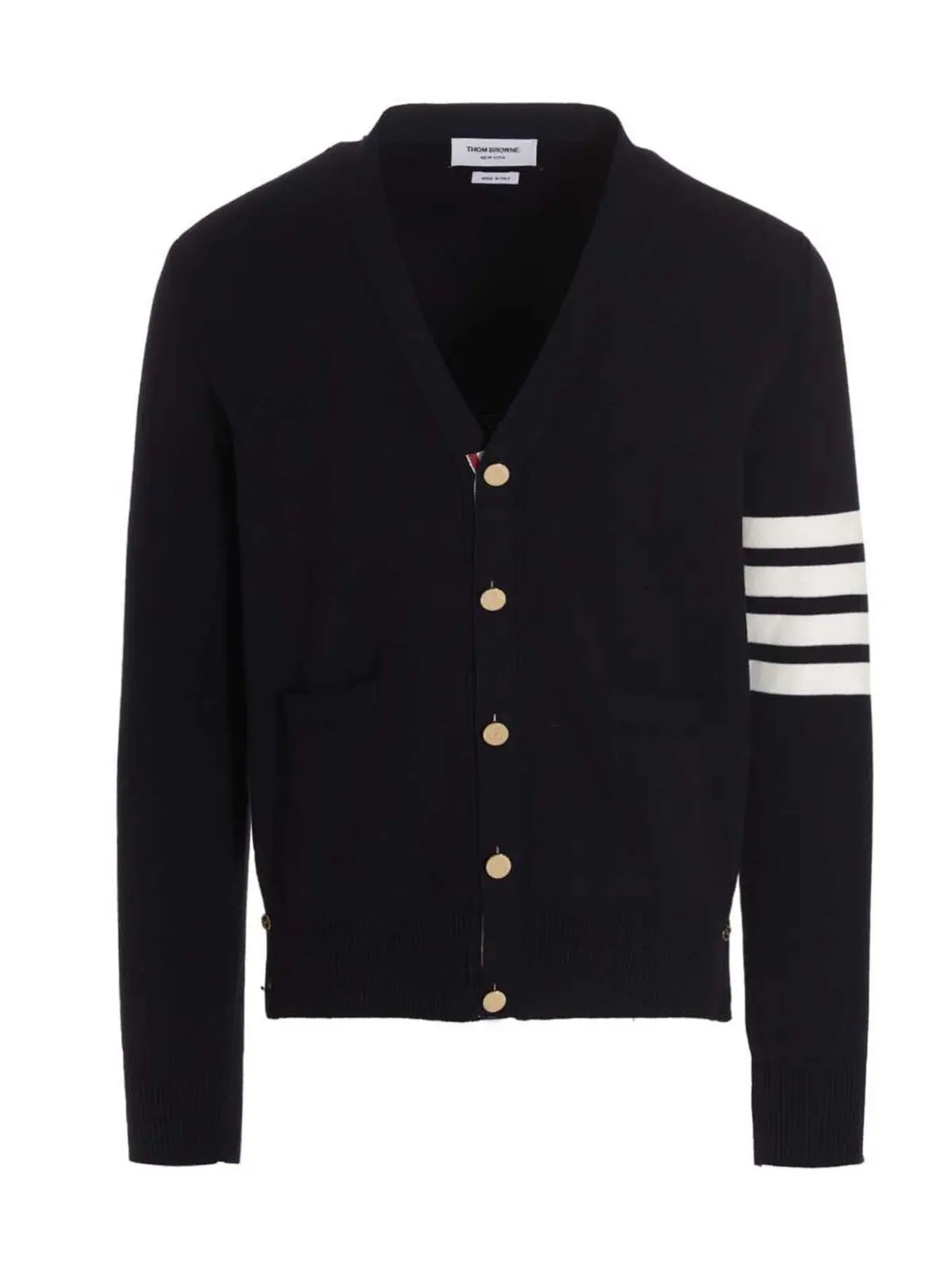 Кардиган 4 bar Thom Browne Синій 1 '4 bar' cardigan THOM BROWNE Blue