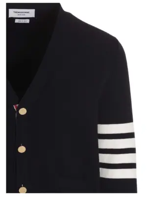'4 bar' cardigan Man THOM BROWNE Blue