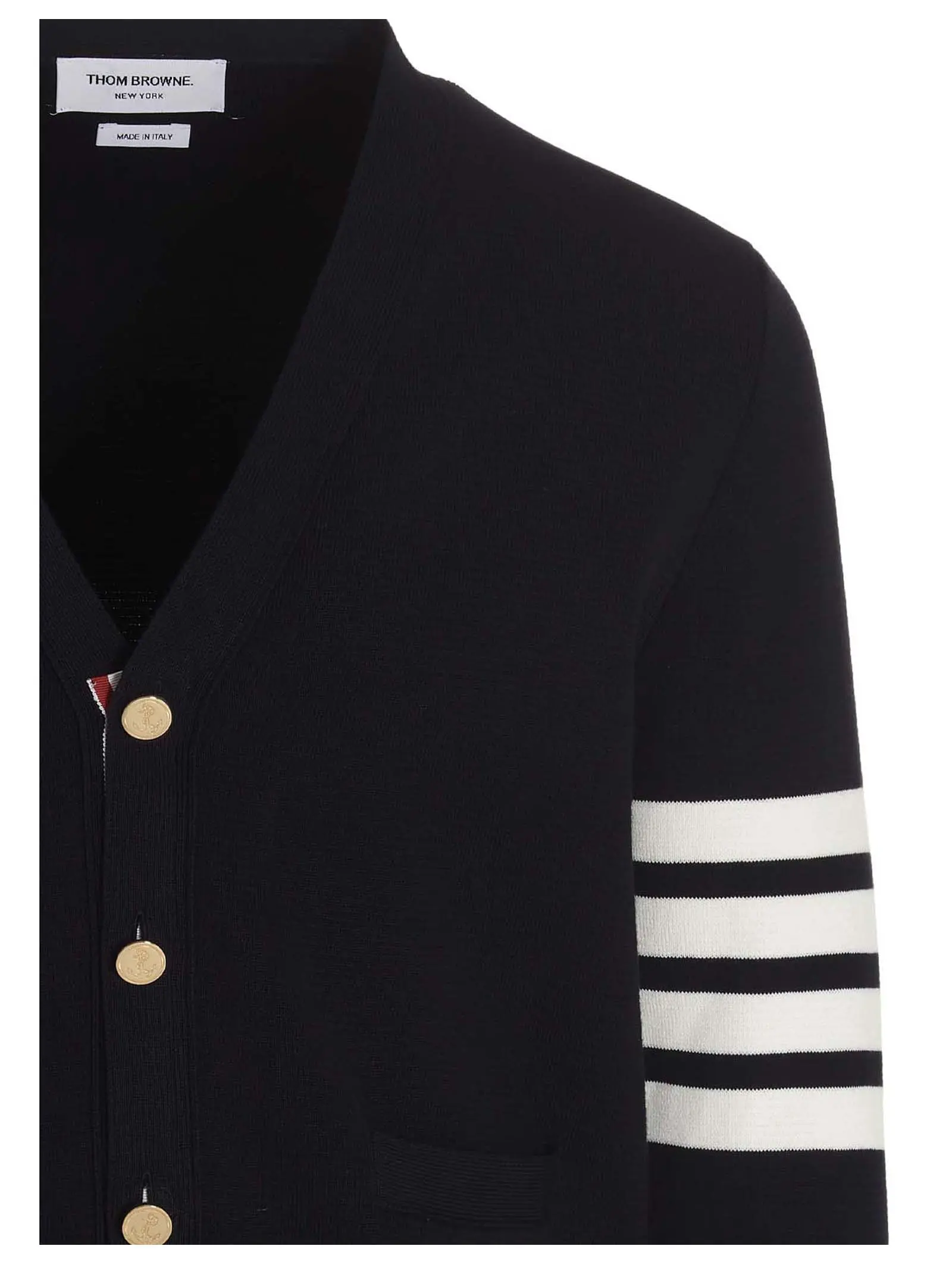 Кардиган 4 bar Thom Browne Синій 3 '4 bar' cardigan Man THOM BROWNE Blue